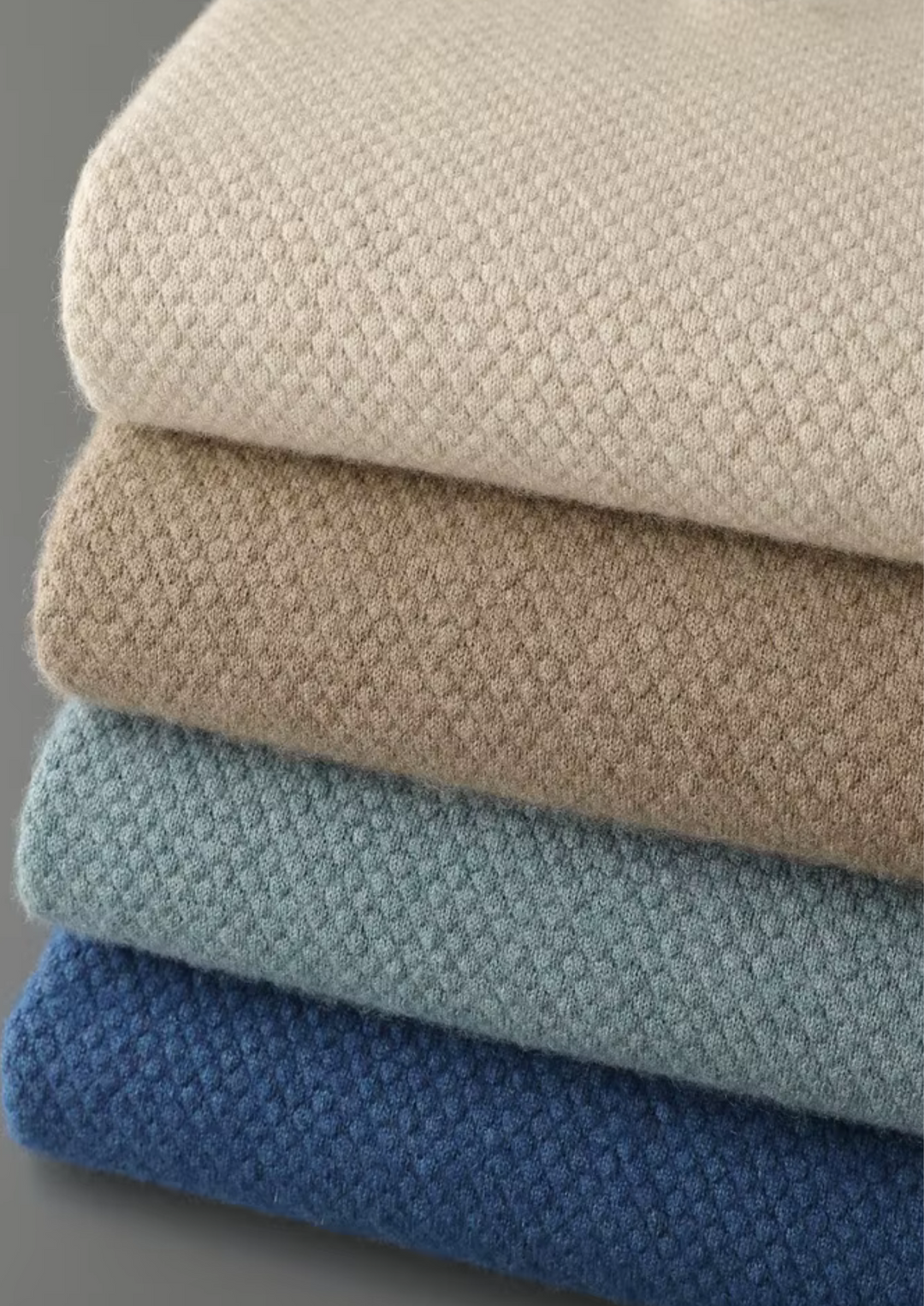 Cashmere Textured Sweater Polo beige image 2 #color_beige