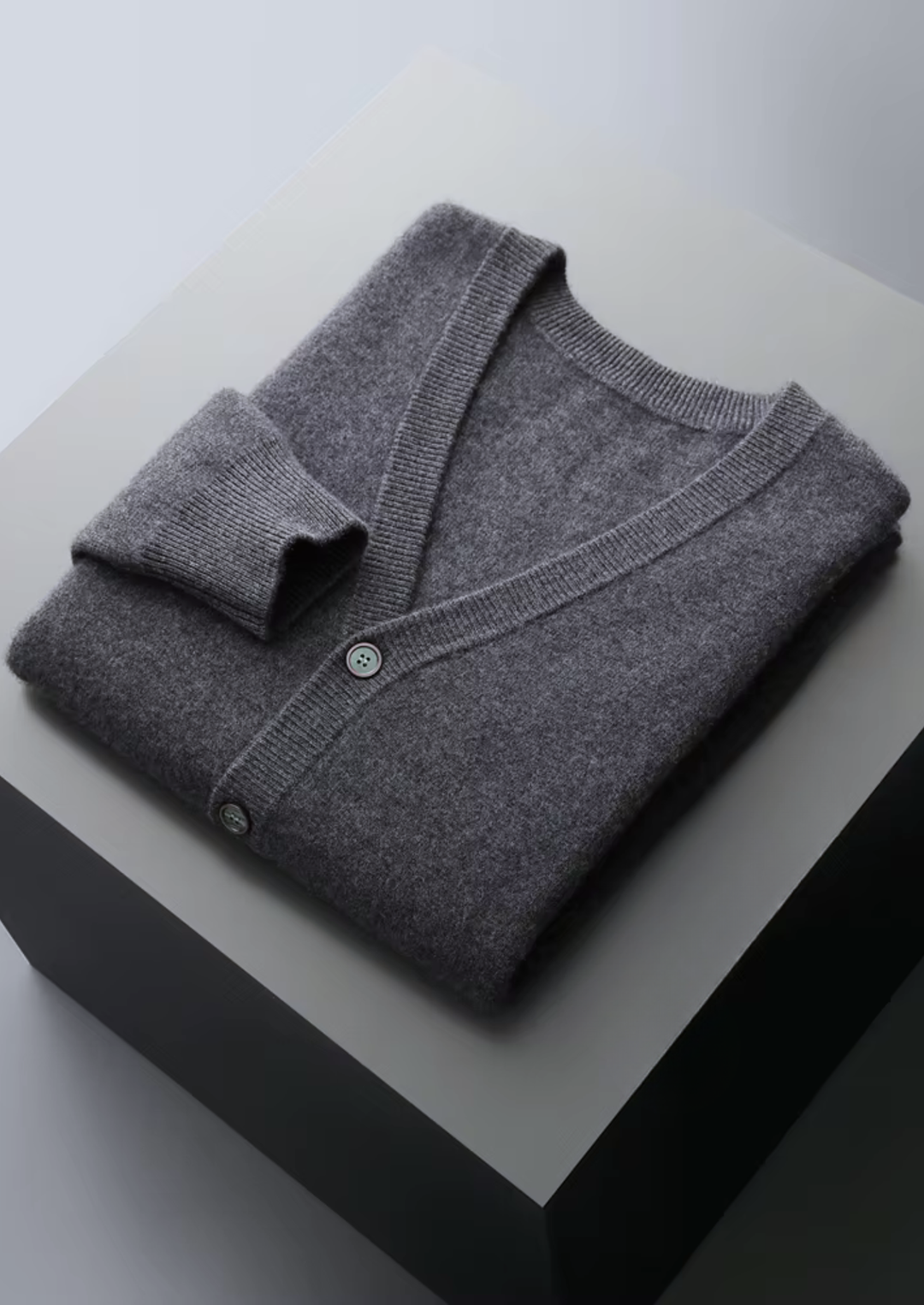 Pure Merino Cardigan dark gray image 1 #color_dark-gray