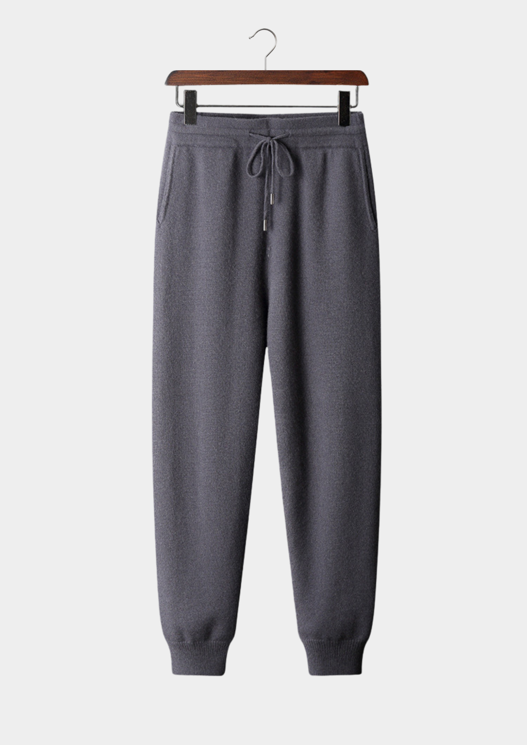 Beige Cashmere Joggers dark gray image 1 #color_dark-gray