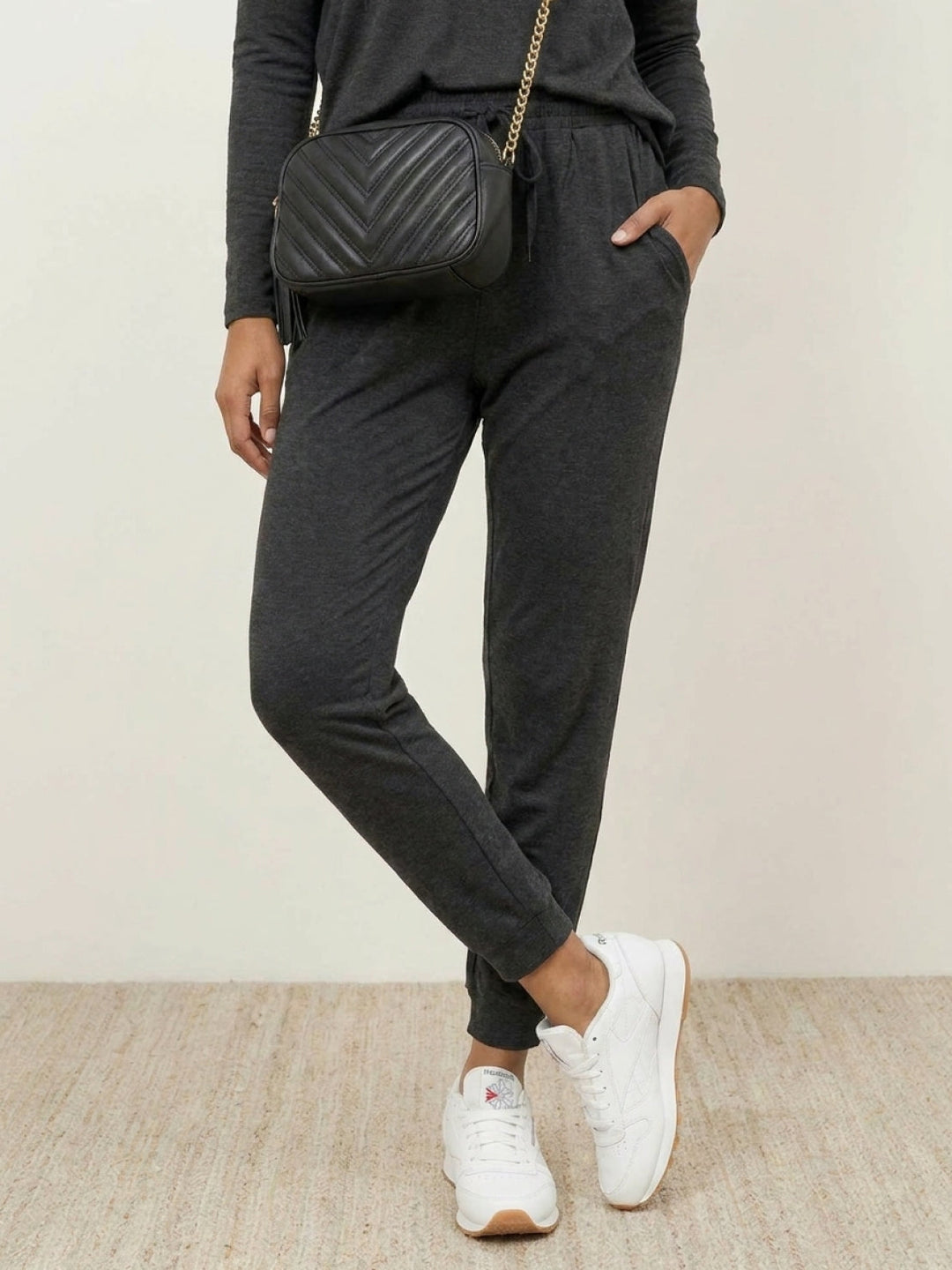 Cozy Chic Two-Piece Sweatsuit Set gray image 5 