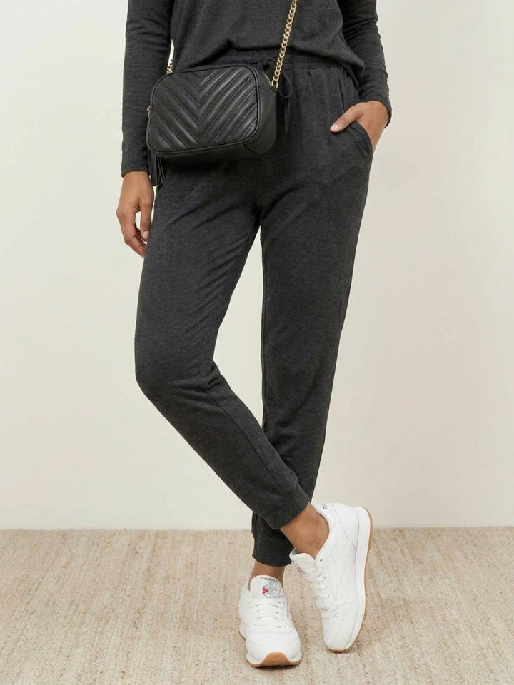 Cozy Chic Two-Piece Sweatsuit Set gray image 5 