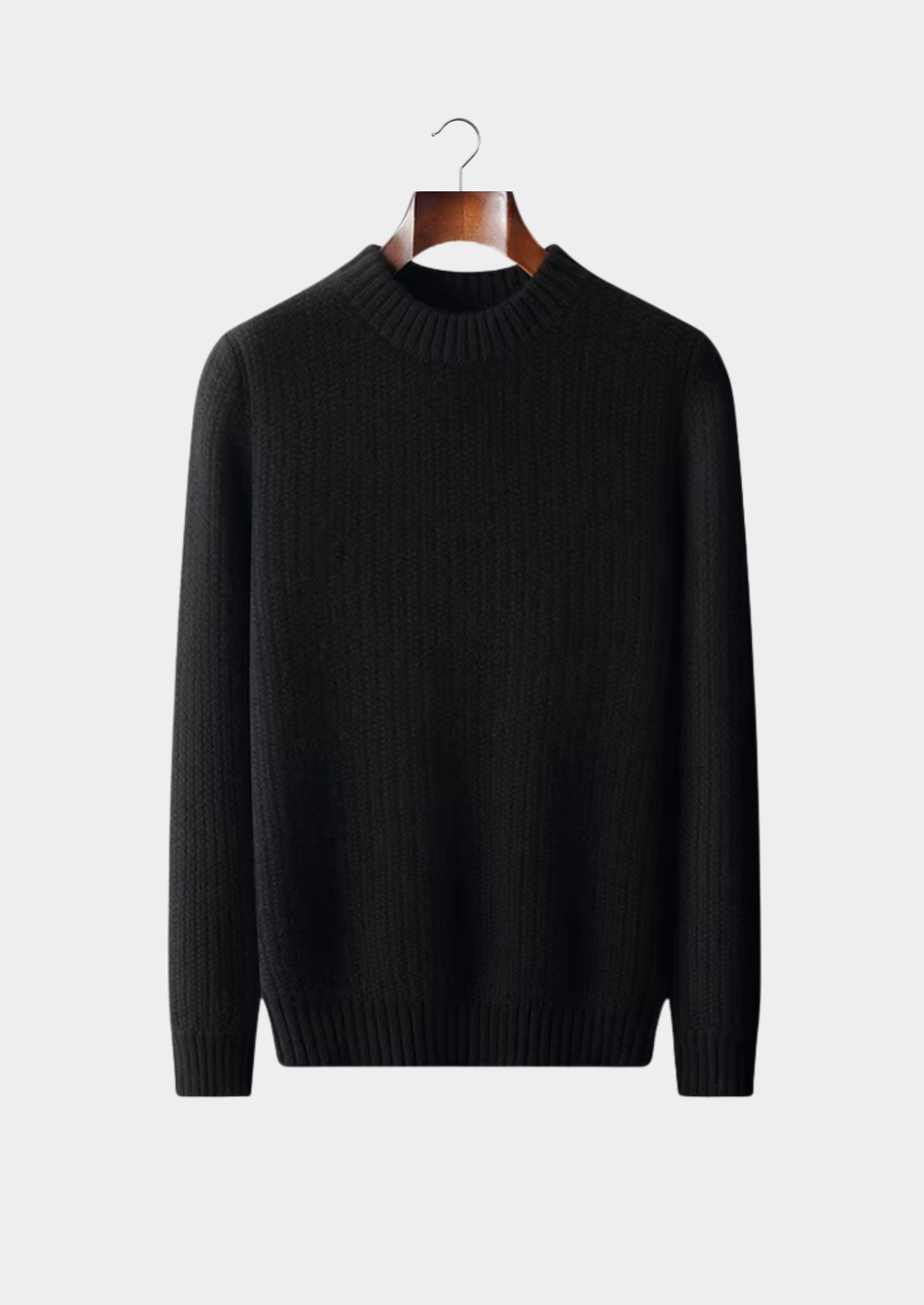 Pure Cashmere Heavyweight Crewneck black image 1 #color_black