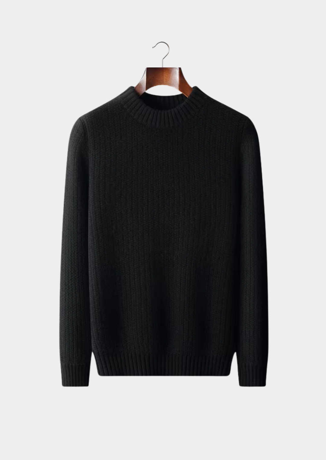 Pure Cashmere Heavyweight Crewneck black image 1 #color_black