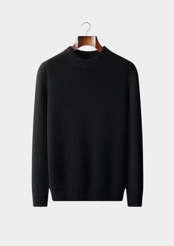 Pure Cashmere Heavyweight Crewneck black image 1 #color_black