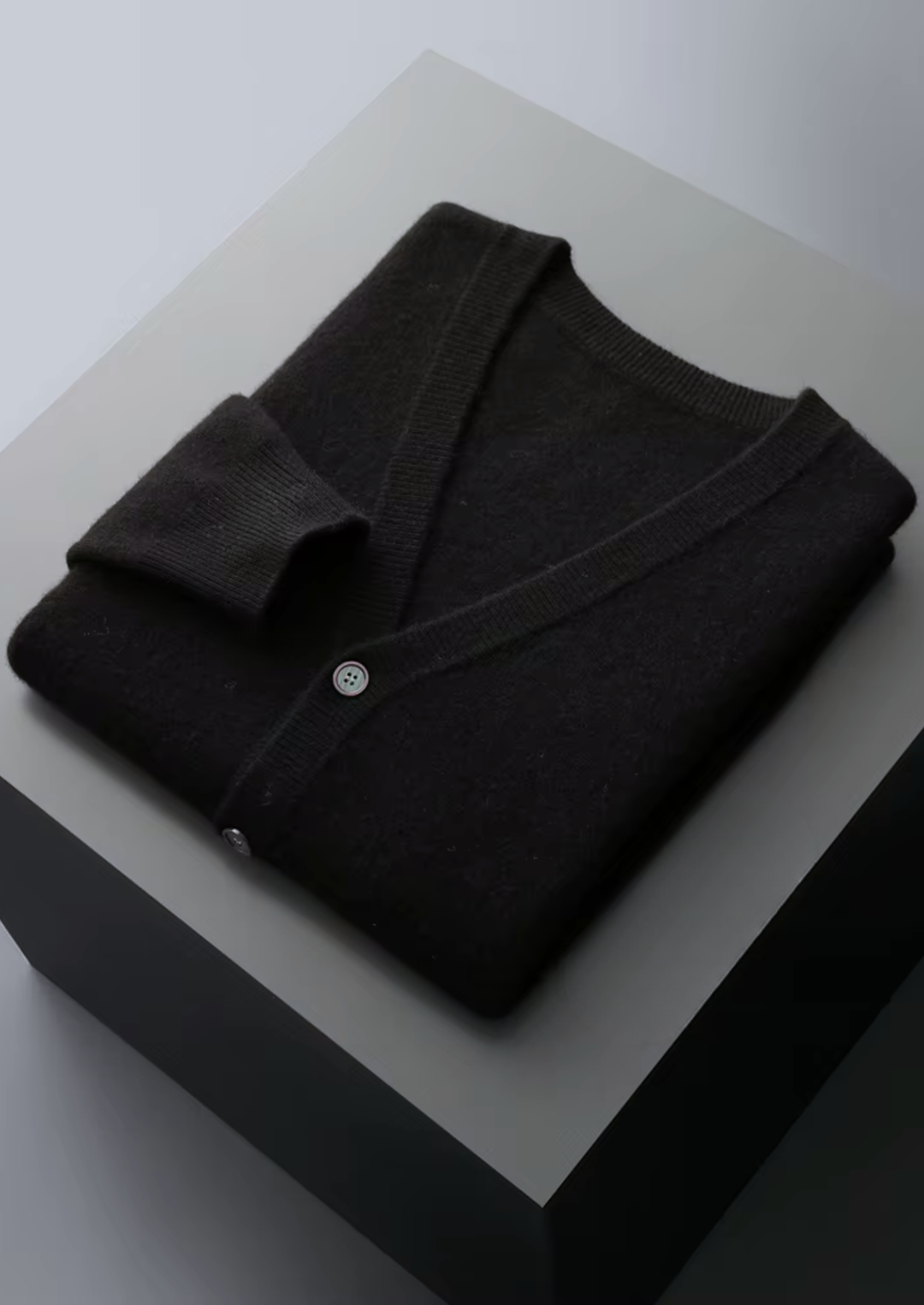 Pure Merino Cardigan black image 1 #color_black