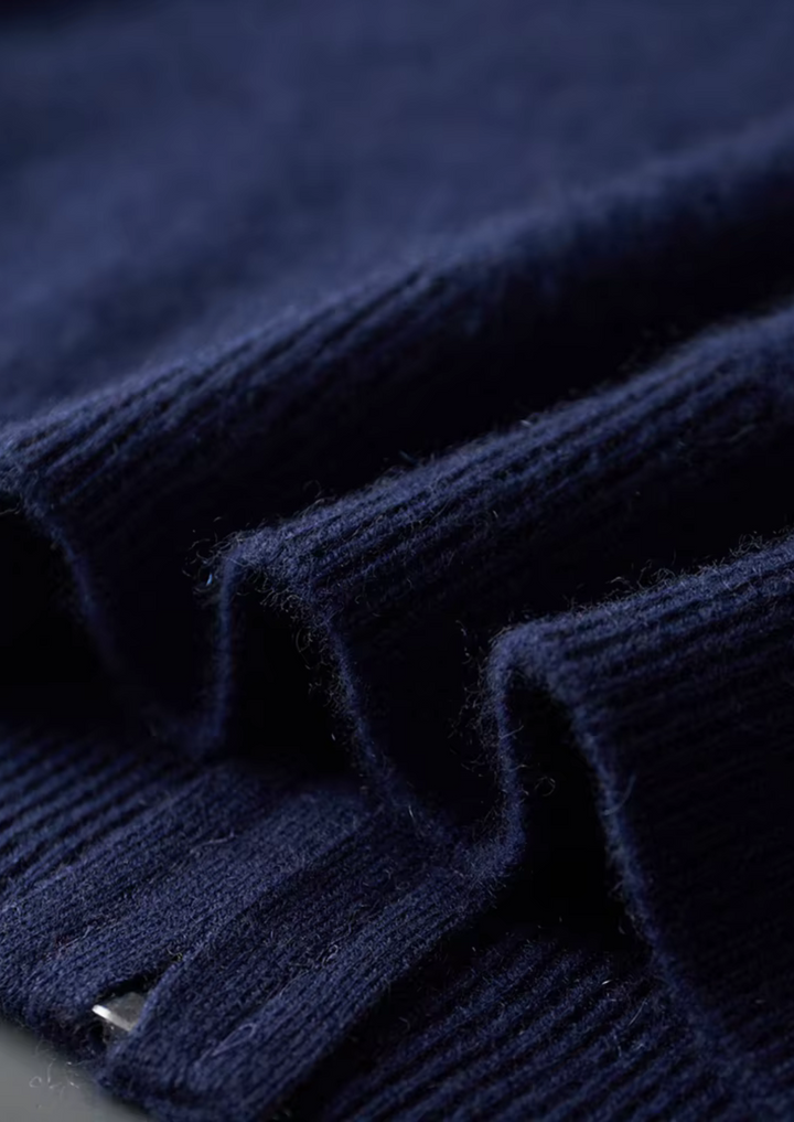 Pure Extra-Fine Merino Wool Damien Set navy blue image 5 #color_navy-blue