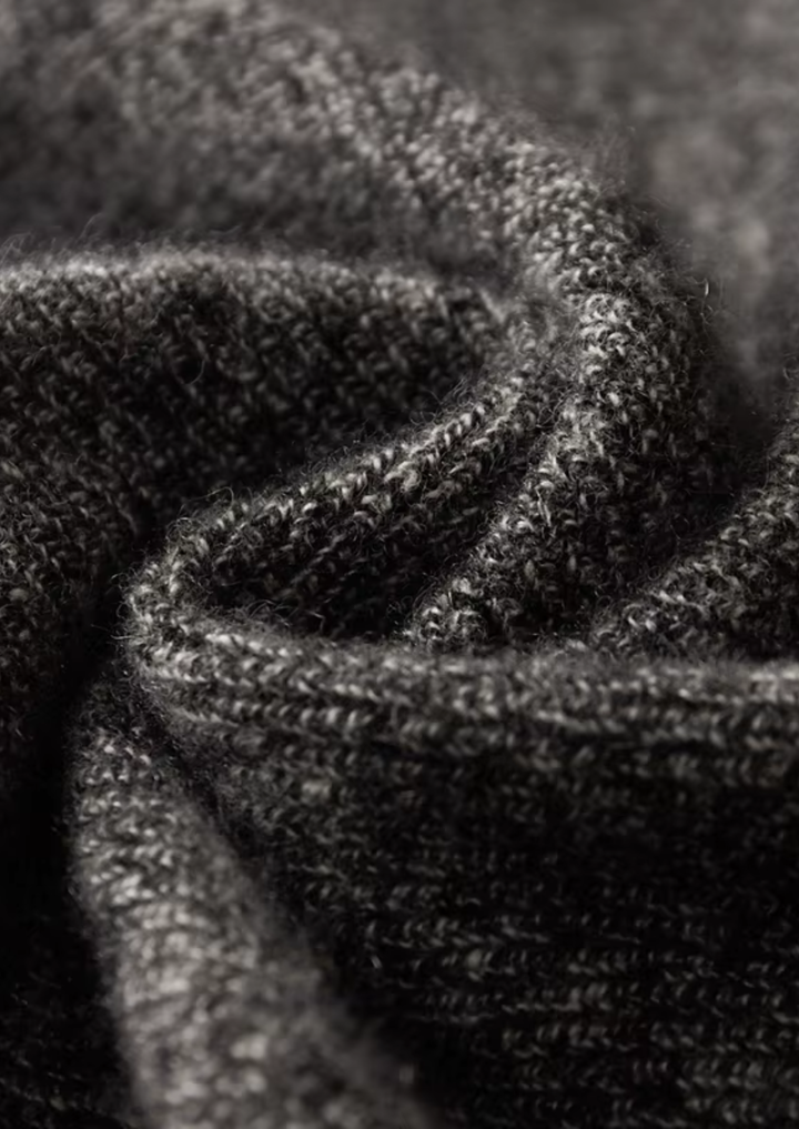 The Pure Cashmere Striped Zip Cardigan