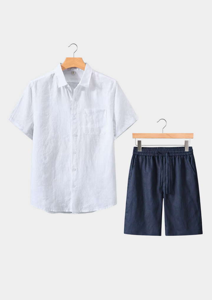 Dolcevita Shortsleeve Summer Set white/navy image 1 #color_white