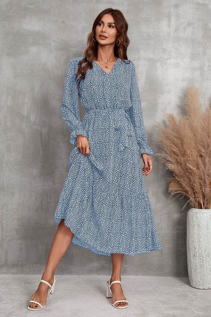 Bloom Wrap Midi Dress blooming blue image 2 