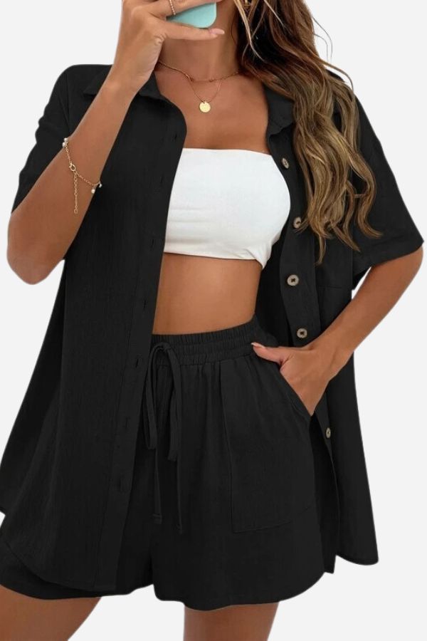 Sunny Day Vibrance: Two-Piece Set black image 1 #color_black