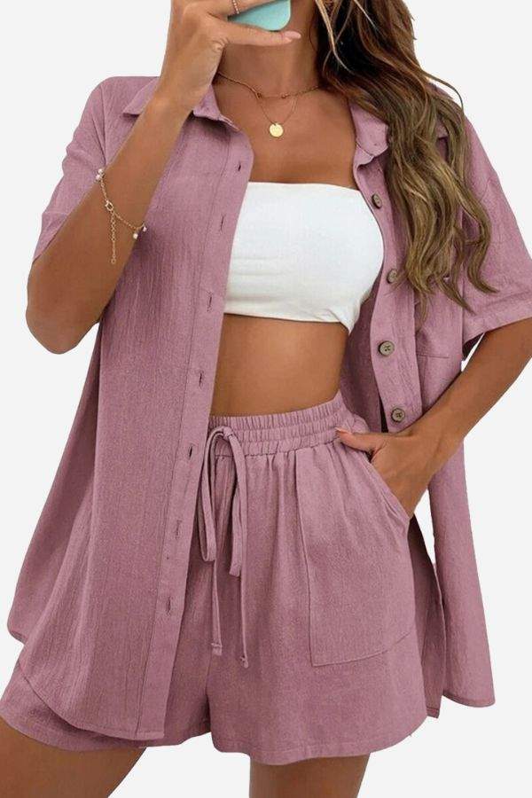 Sunny Day Vibrance: Two-Piece Set lightpink image 1 