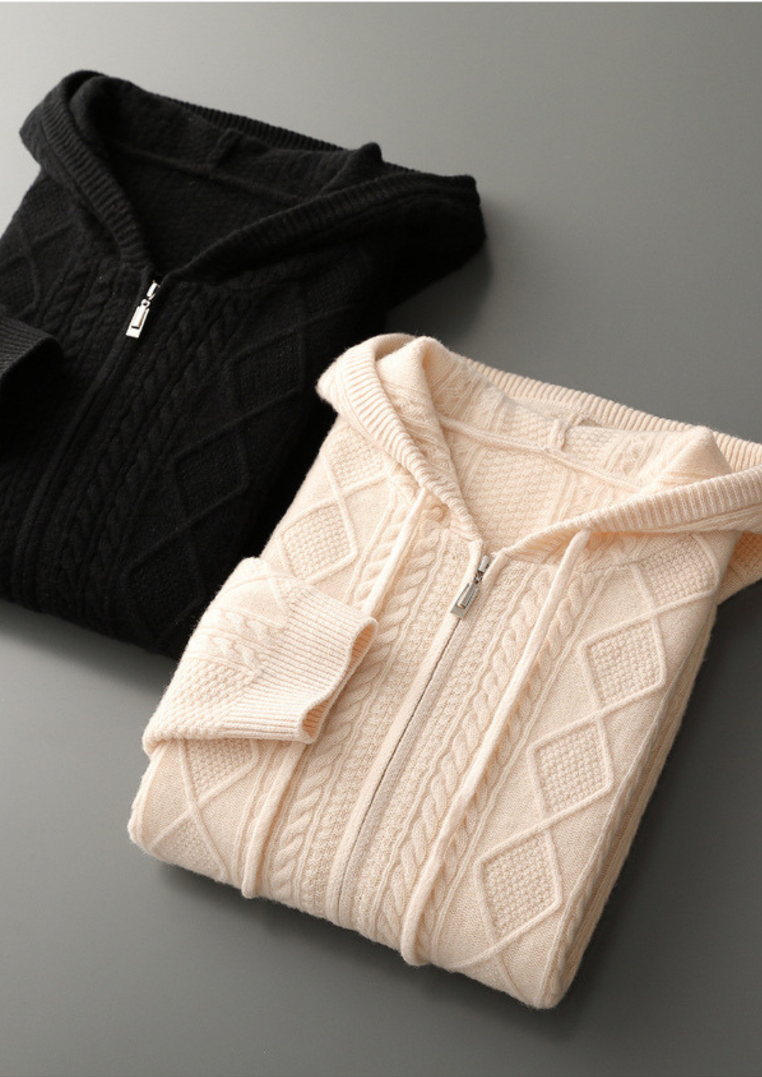 Pure Merino Wintertime Zip Hoodie black image 2 #color_black