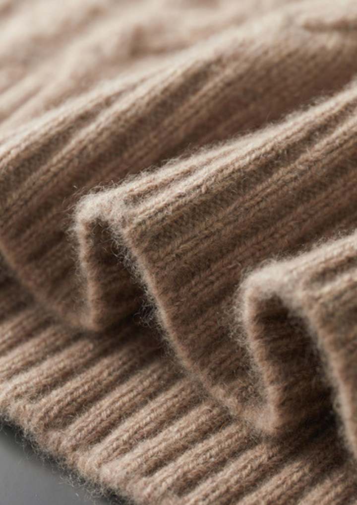 Pure Cashmere Cable Half Zip Sweater beige image 5 #color_beige