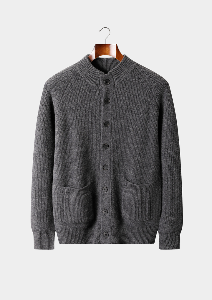 Pure Cashmere Button Overshirt dark gray image 1 #color_dark-gray