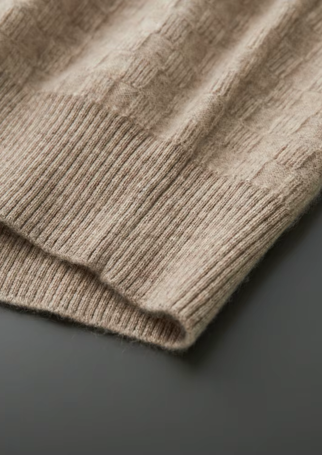 Pure Merino Textured Crewneck beige image 5 #color_beige