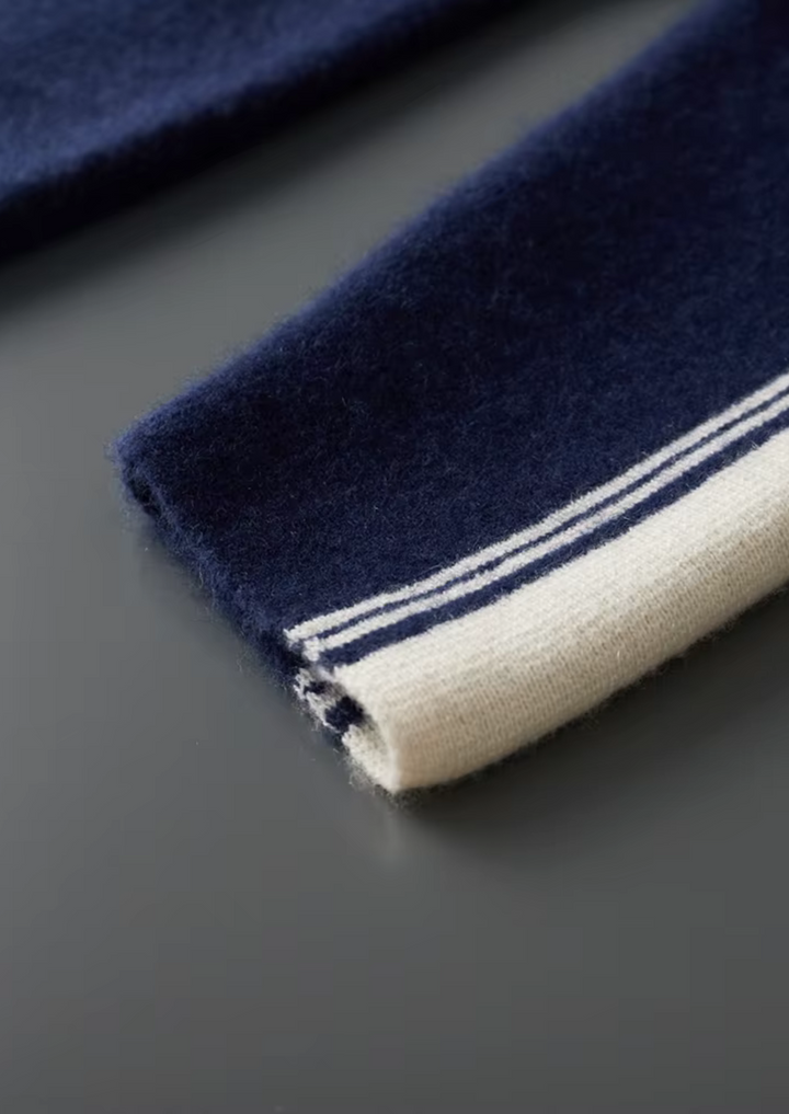 Pure Extra-Fine Merino Wool Damien Set navy blue image 6 #color_navy-blue