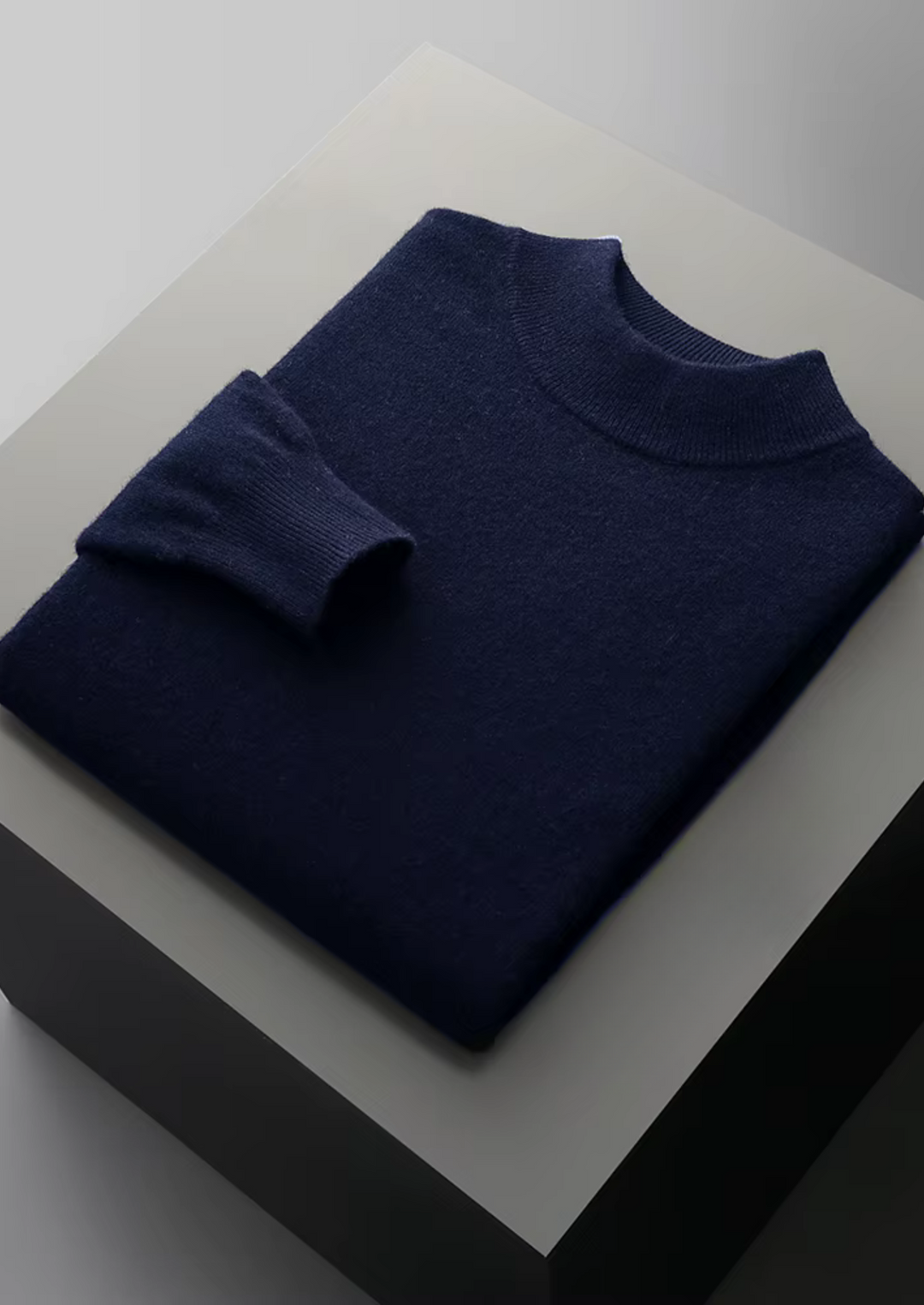 Pure Merino Mockneck navy blue image 1 #color_navy-blue