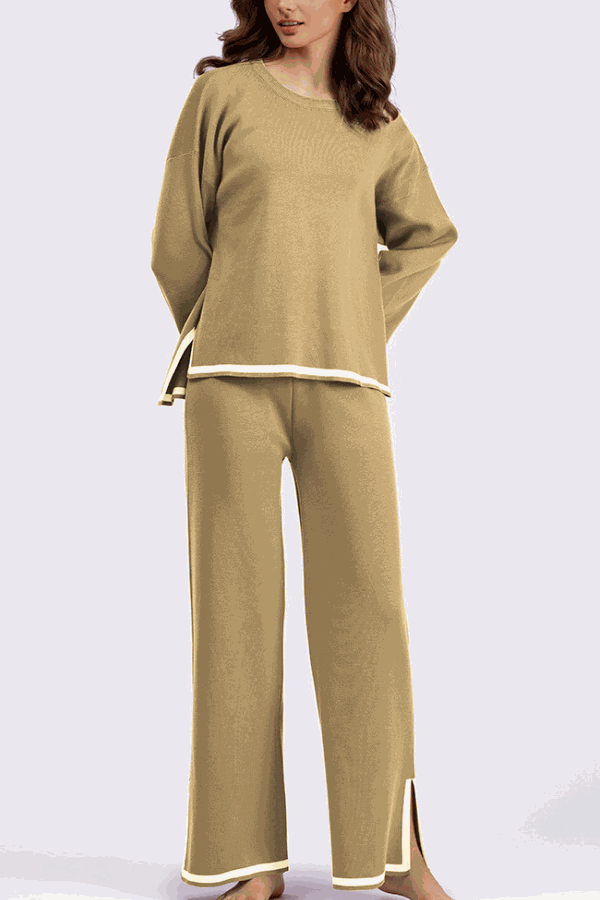 Long Sleeved Relaxed Fit Lounge Two-Piece Set