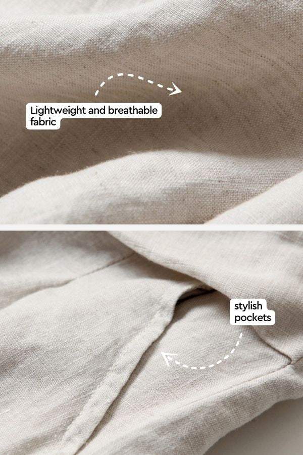 Sun-Kissed Elegance Lightweight Palazzos beige image 4 