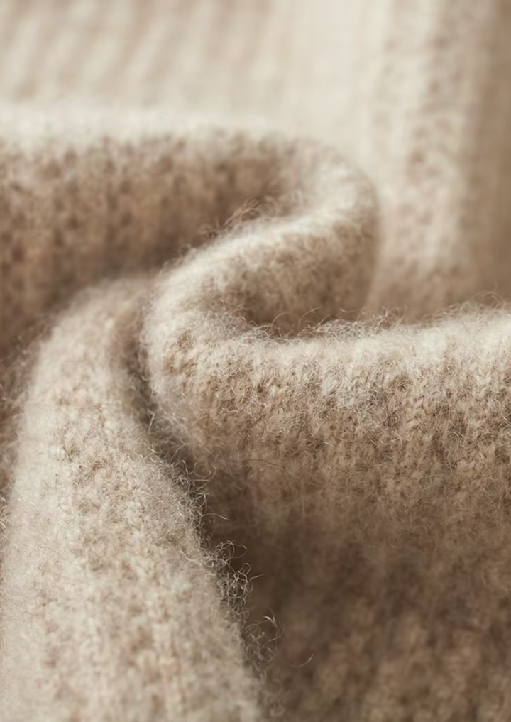 Pure Merino Ribbed Zip Hoodie sand image 6 #color_sand