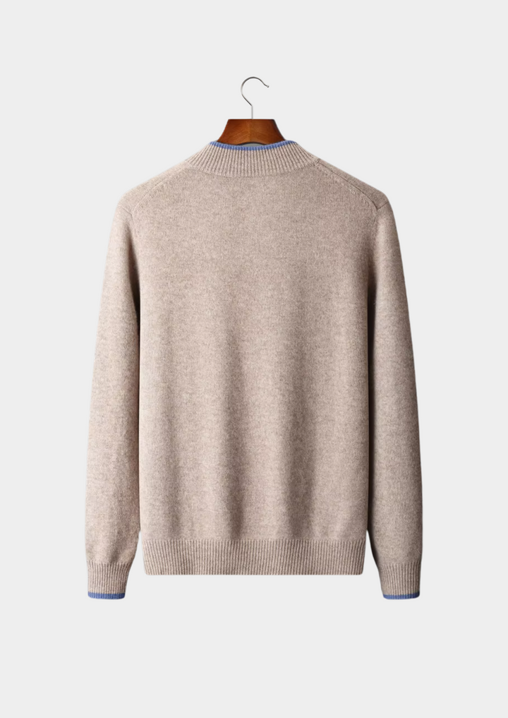 Pure Merino Two-Tone Zip Cardigan gray image 12 #color_gray