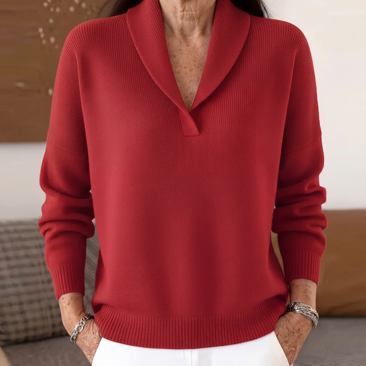 Clarissa | The Forgiving-Fit V-Neck Jumper