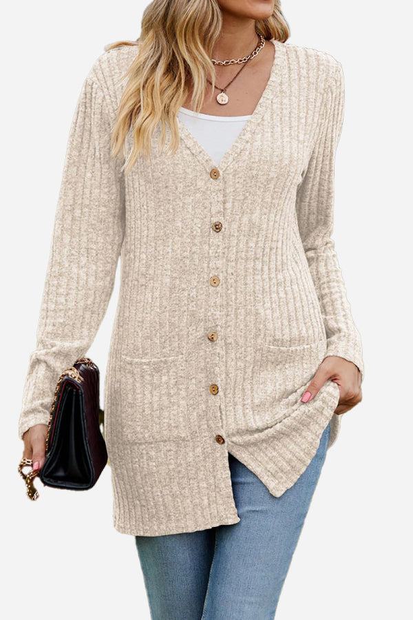 Long, Lightweight, Ultra Soft Knit-like Cardigan apricot image 1 