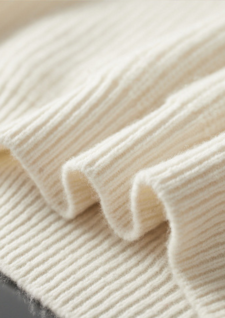 Pure Merino Ribbed Raglan Crewneck ivory image 3 #color_ivory