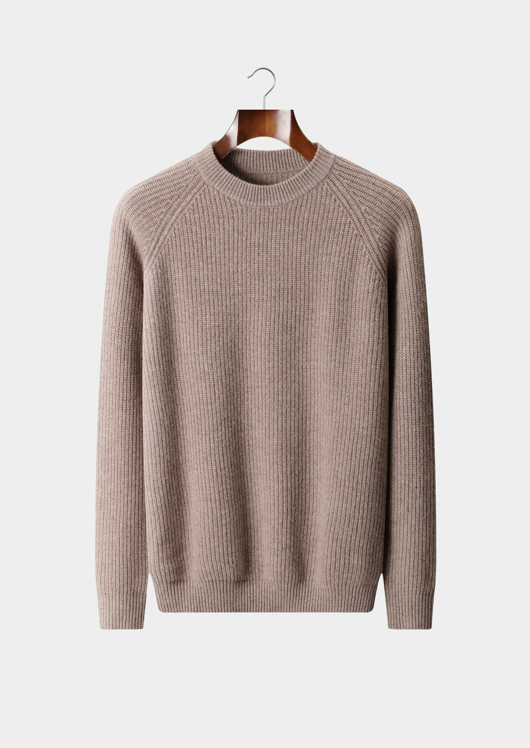 Pure Merino Ribbed Raglan Crewneck beige image 1 #color_beige