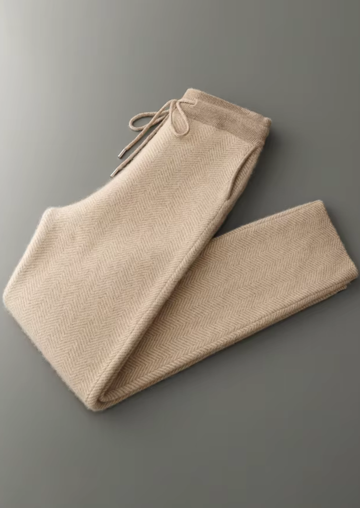 Pure Extra-Fine Merino Wool Herringbone Set sand image 3 #color_sand