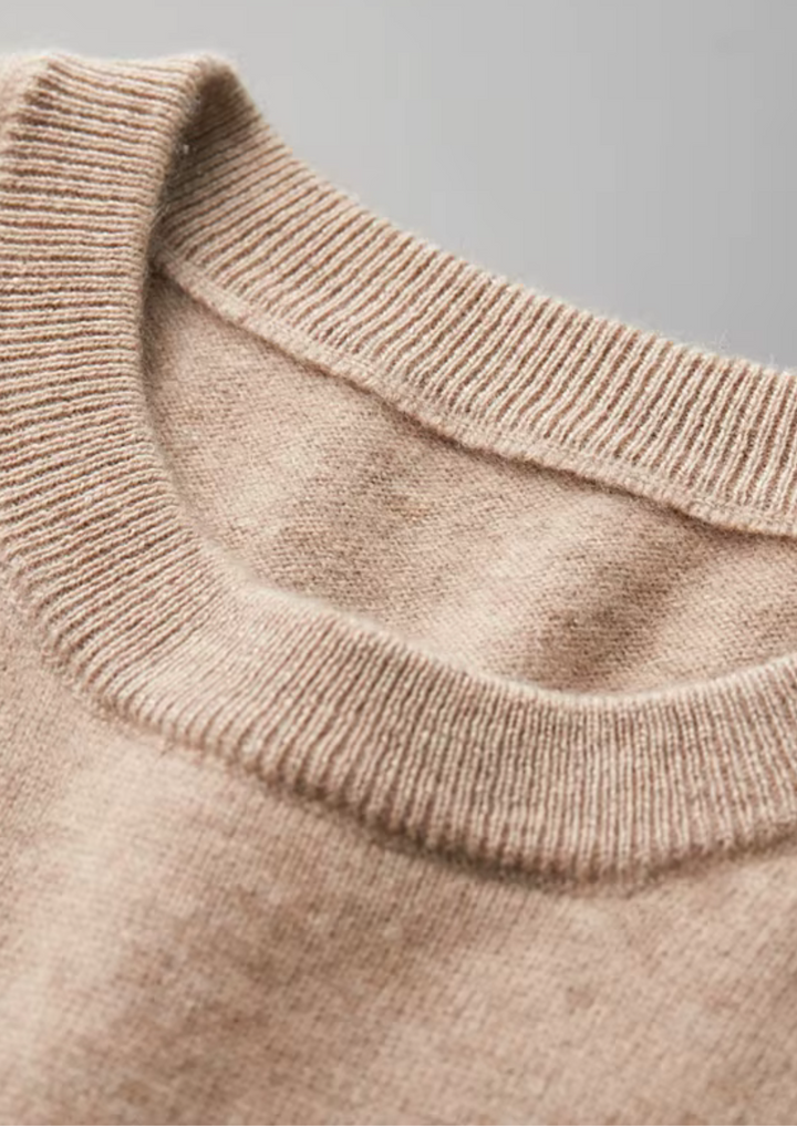 Cashmere Crewneck T-Shirt light beige image 8 #color_light-beige