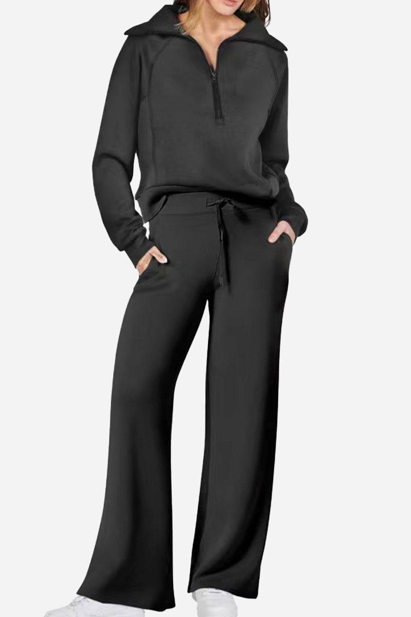 Loungewear Buttersoft Tracksuit Set black image 1 #color_black