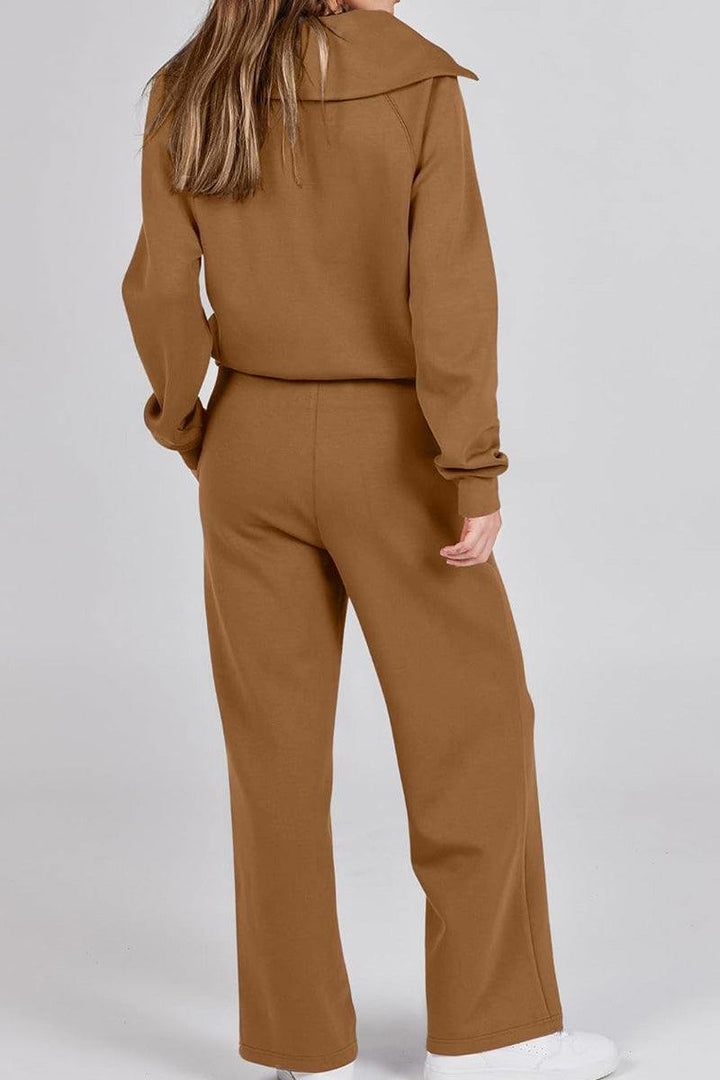Loungewear Buttersoft Tracksuit Set brown image 2 