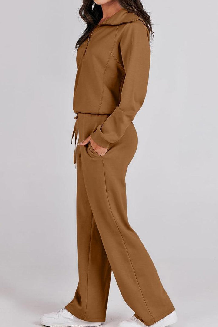 Loungewear Buttersoft Tracksuit Set brown image 3 