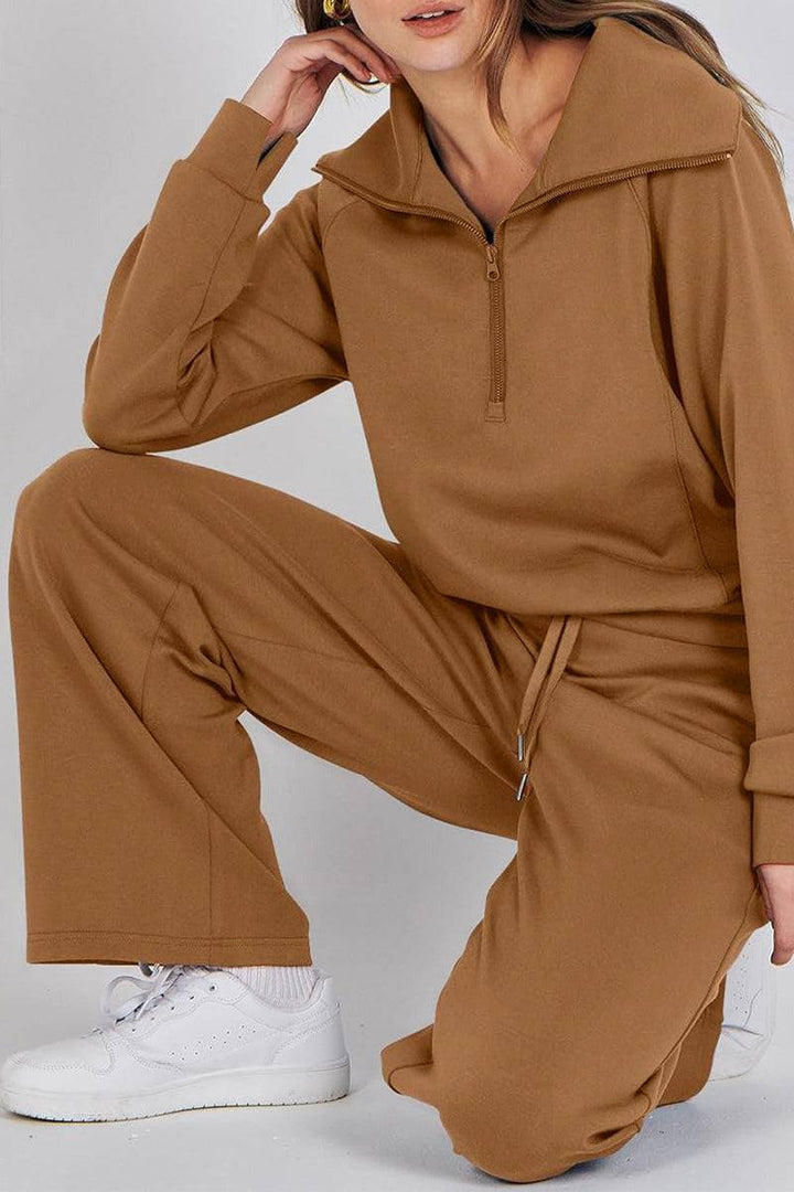 Loungewear Buttersoft Tracksuit Set brown image 4 