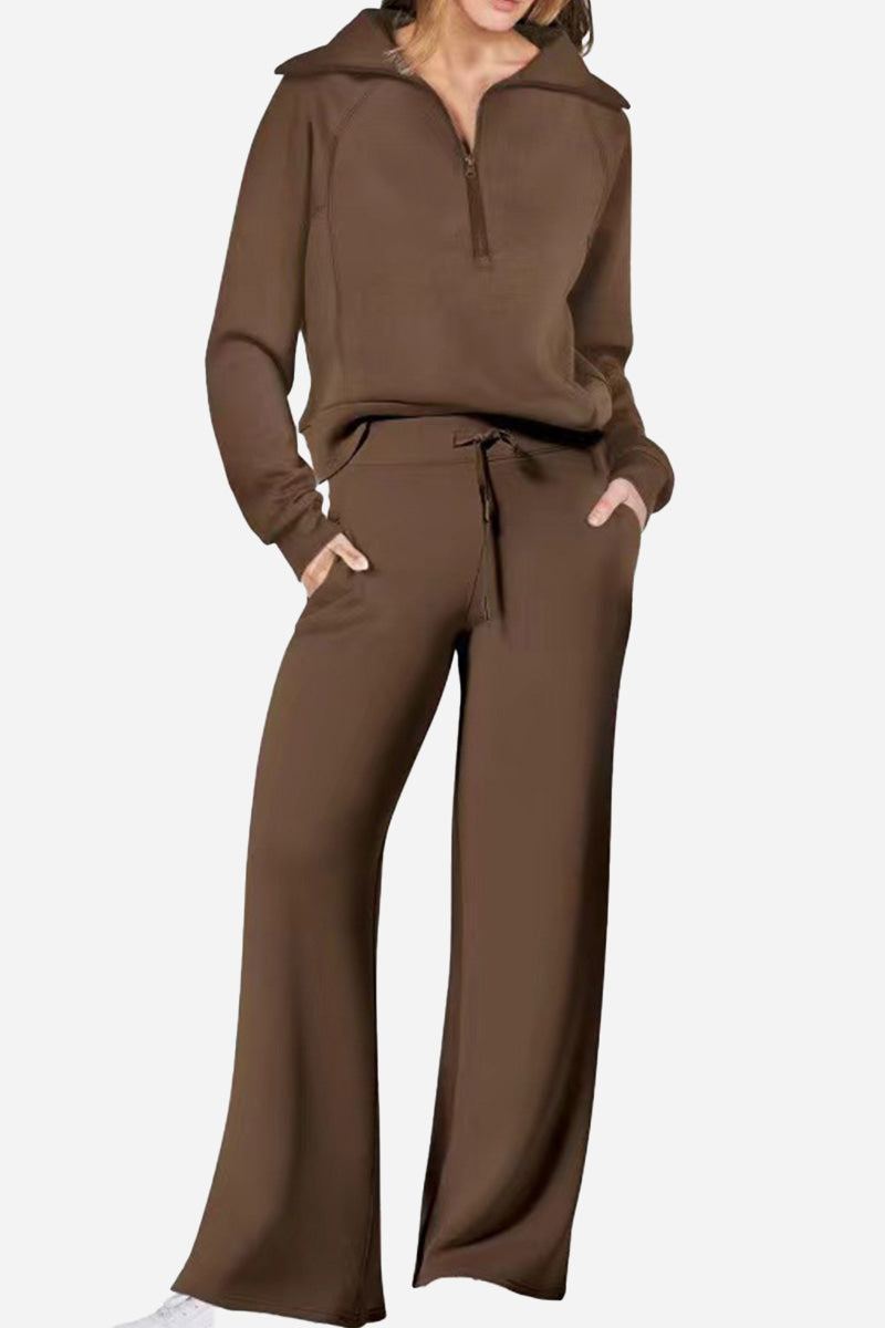 Loungewear Buttersoft Tracksuit Set coffee image 1 