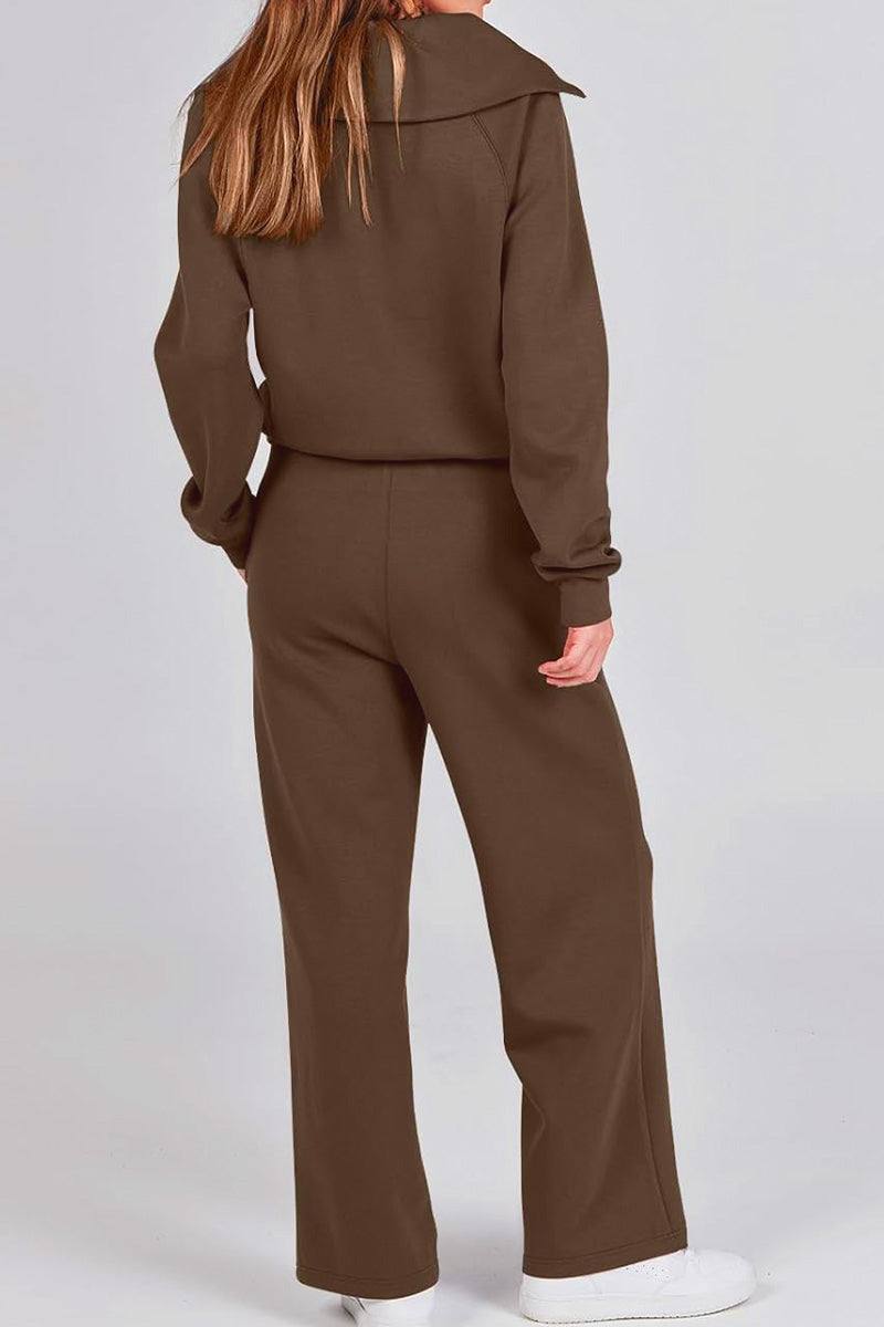 Loungewear Buttersoft Tracksuit Set coffee image 2 