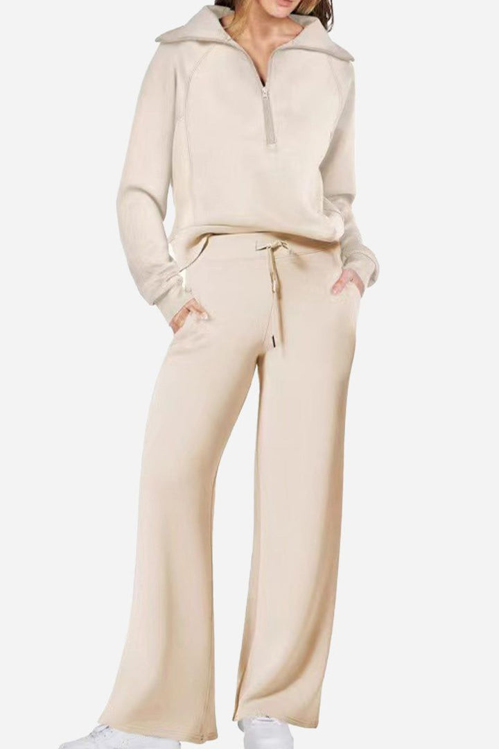 Loungewear Buttersoft Tracksuit Set beige image 1 