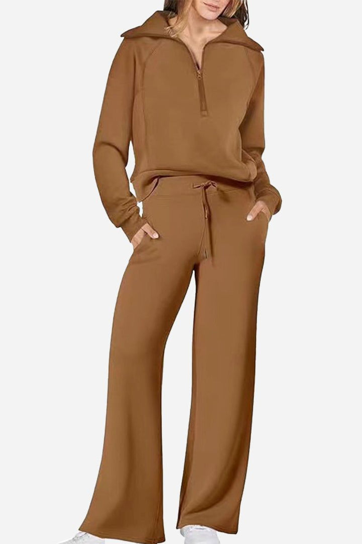 Loungewear Buttersoft Tracksuit Set brown image 1 