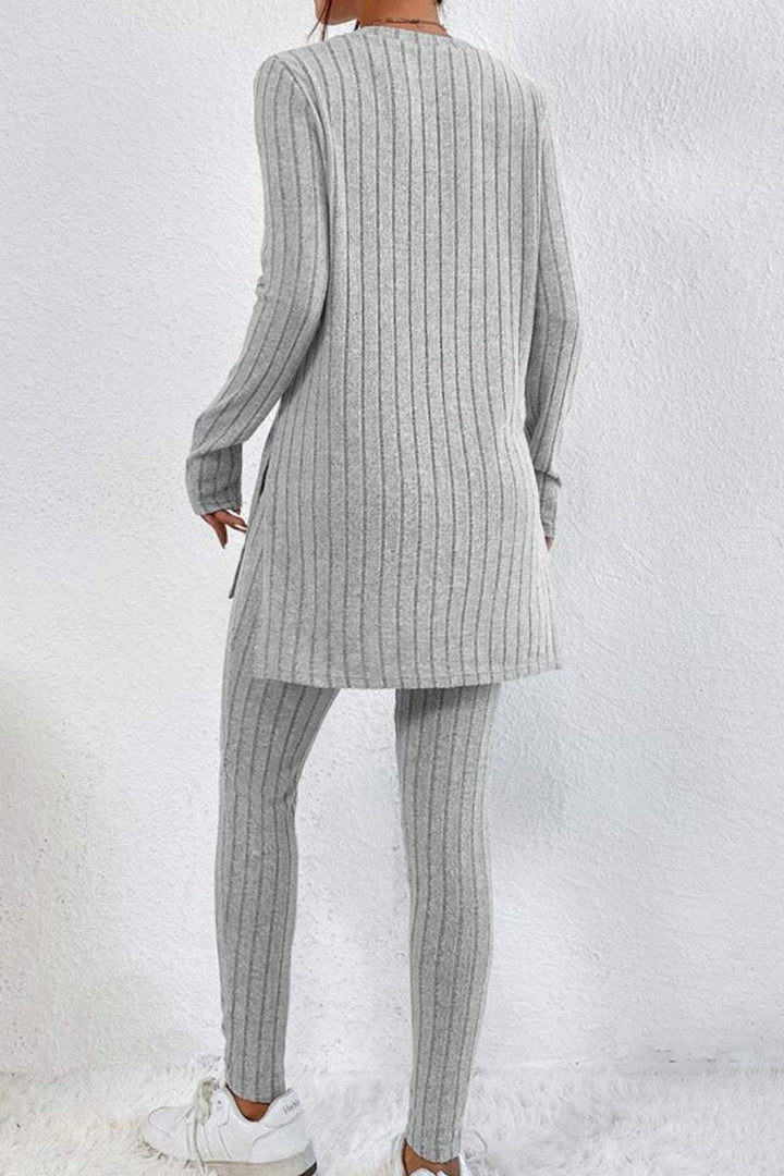 Butter Touch Ribbed Two-Piece Set