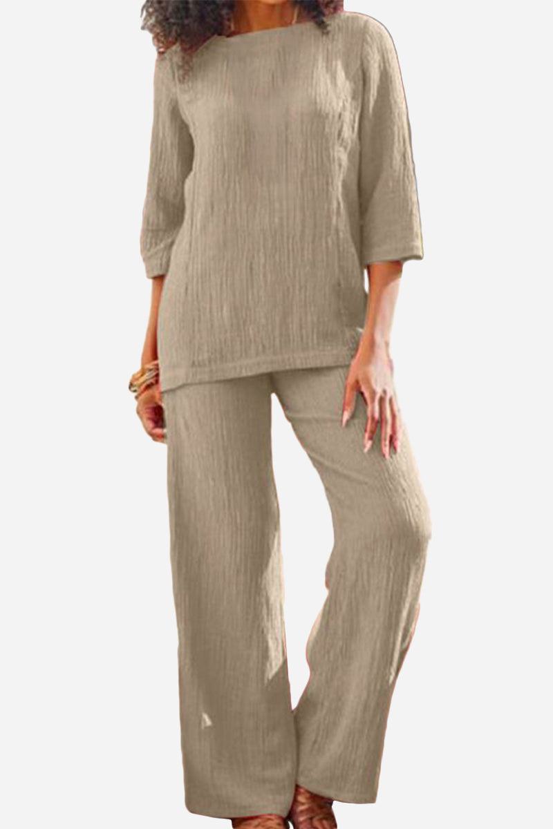 Elegant Textured Two-Piece Set