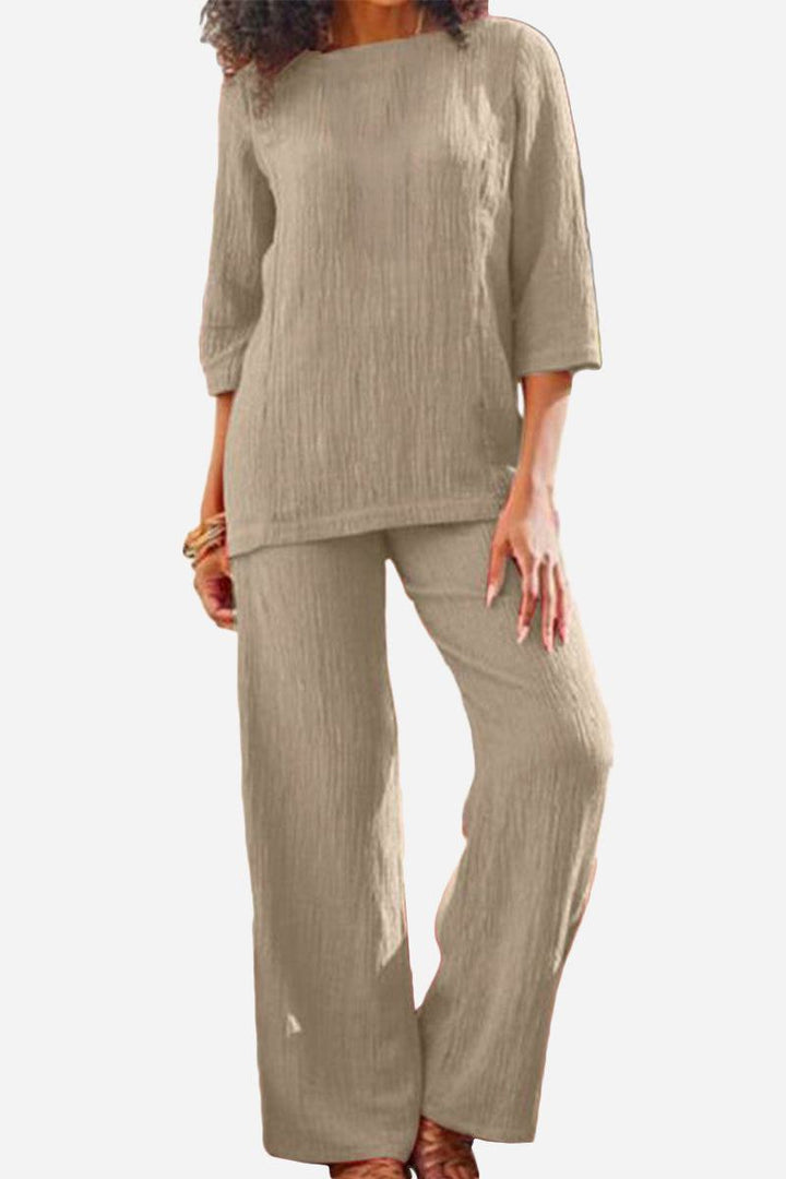 Elegant Textured Two-Piece Set
