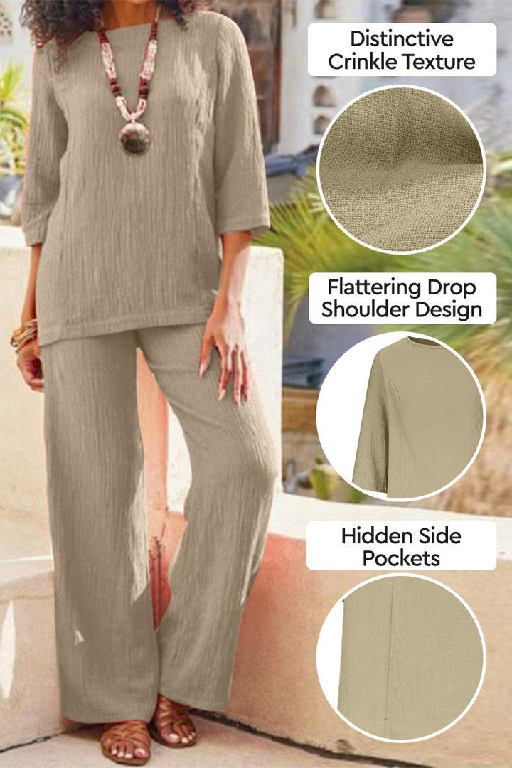 Elegant Textured Two-Piece Set