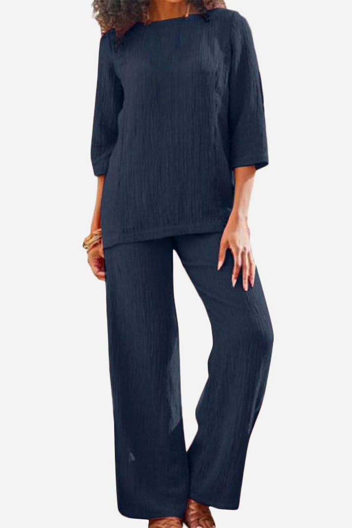 Elegant Textured Two-Piece Set