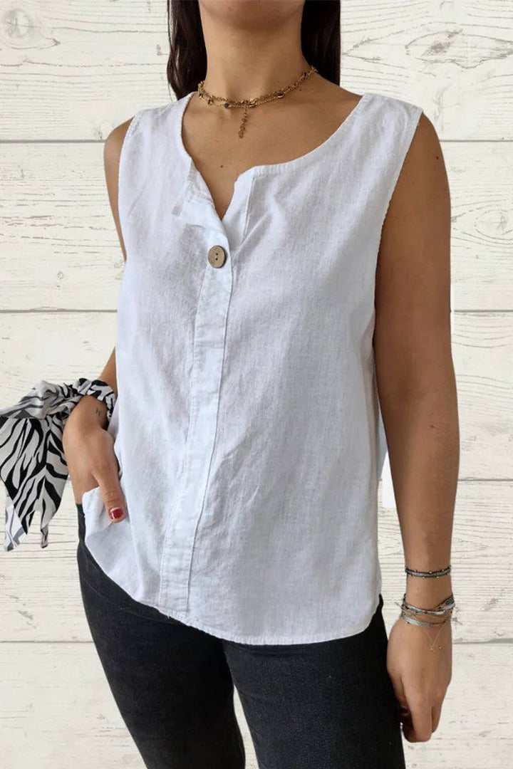 100% Pure Linen Cool Comfort Vest
