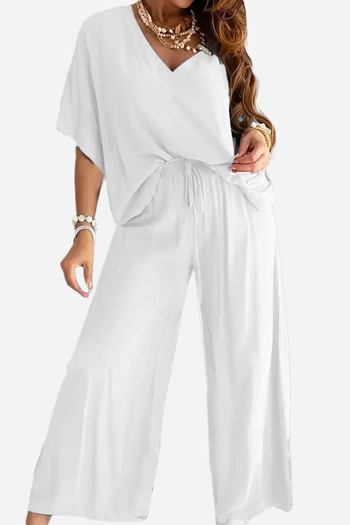 Confidently Chic Two-Piece Pantsuit white image 1 