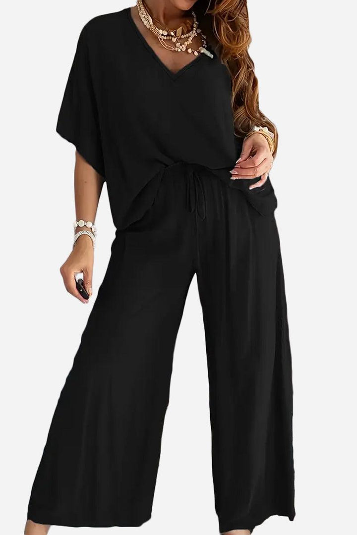 Confidently Chic Two-Piece Pantsuit black image 1 