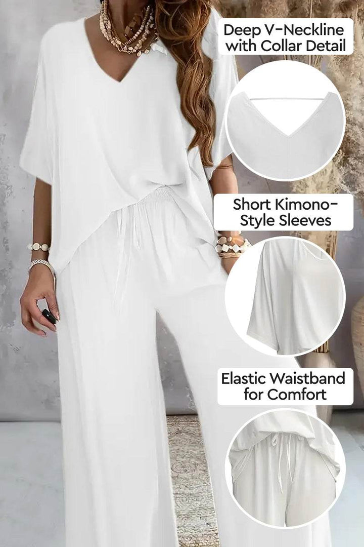 Confidently Chic Two-Piece Pantsuit white image 2 
