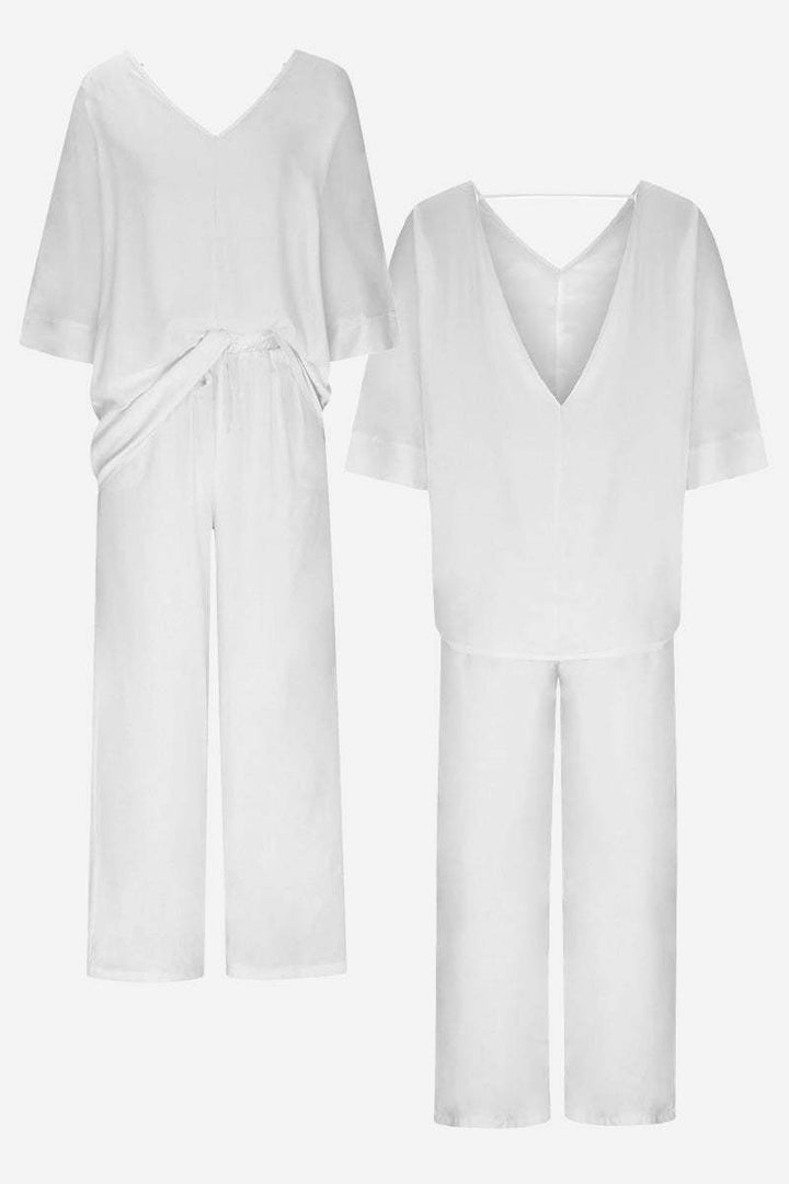 Confidently Chic Two-Piece Pantsuit white image 4 
