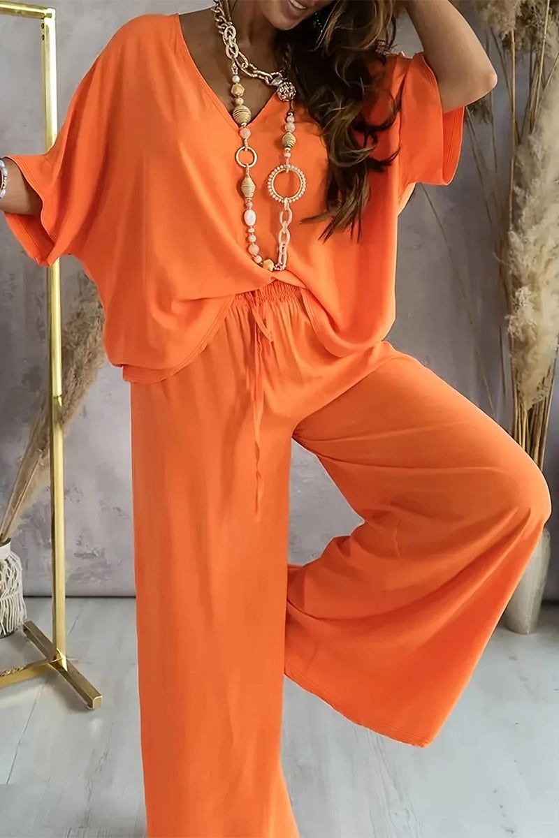 Confidently Chic Two-Piece Pantsuit orange image 2 